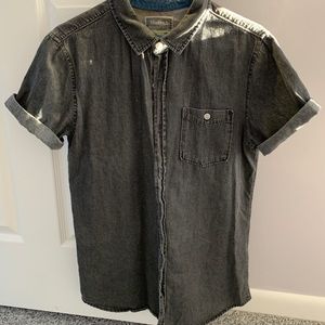 Men's Sm - Grey Denim Modern Amusement -Buttondown